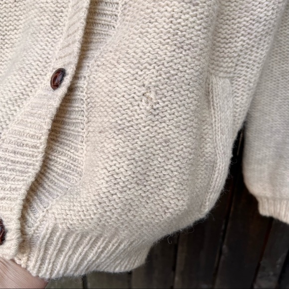 Peter’s General Stores Vintage Wool Button Down Sweater Cardigan Sz L - Picture 11 of 13